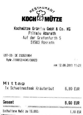 nbus Hffner Kochmtze Restaurant